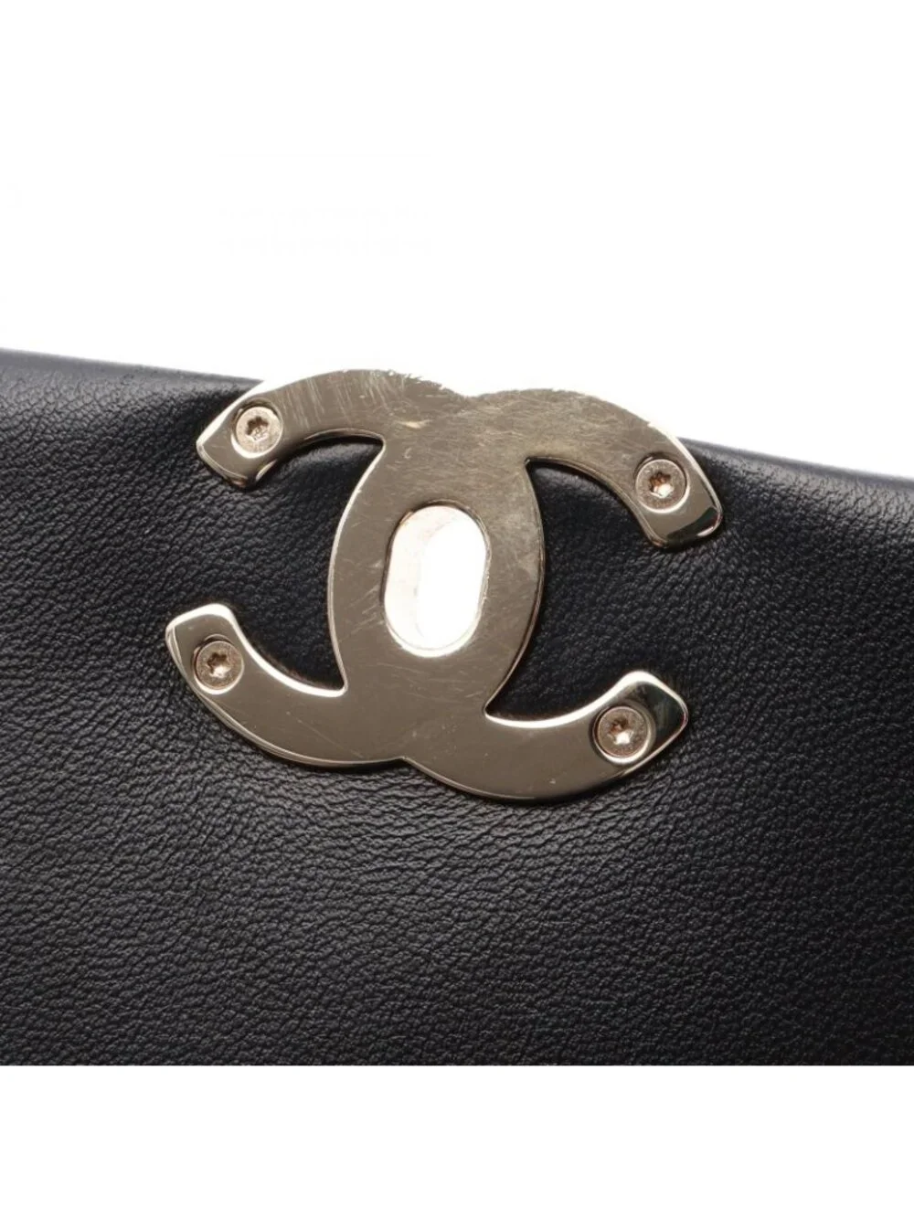 Chanel Shoulder Bag Quilted Black Lambskin Small Flap Chain